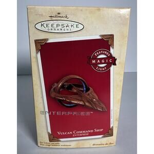Hallmark Keepsake Ornament Vulcan Command Ship Enterprise Star Trek 2004 NEW